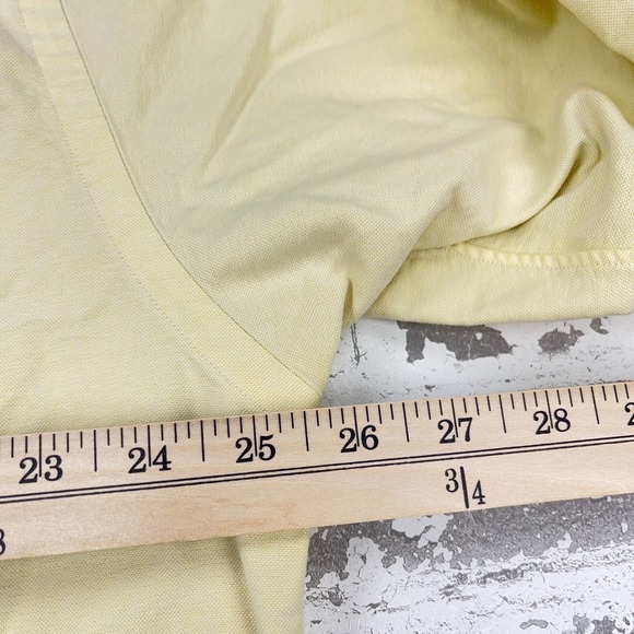 Ralph Lauren Shirt Men Large Yellow Button Up Classic Fit Oxford Cloth Pocket * - Picture 9 of 11